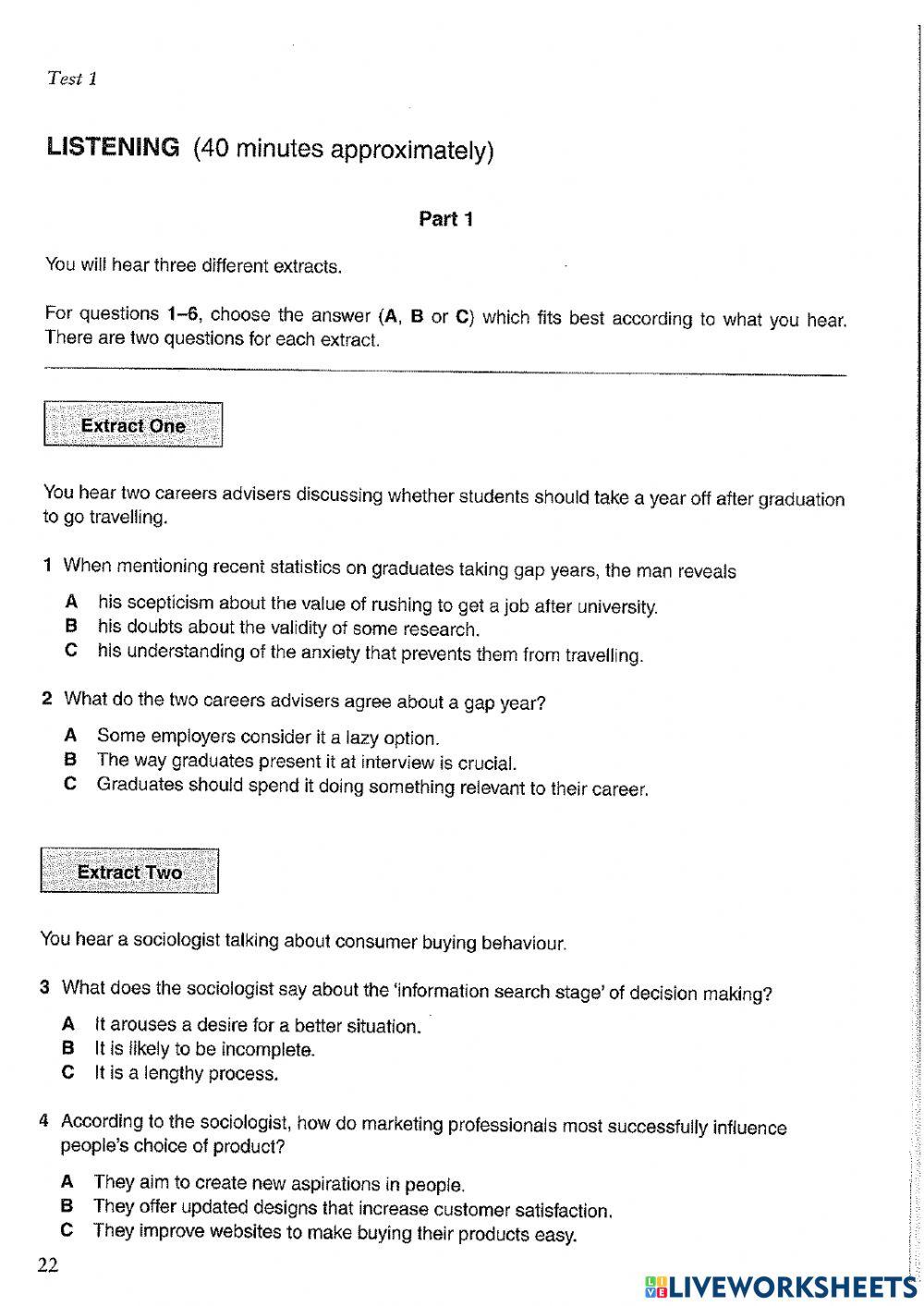 Cpe listening test 1