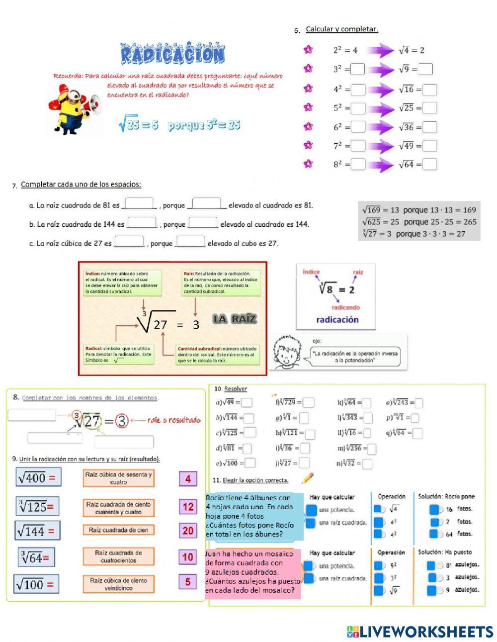 Operaciones con números naturales