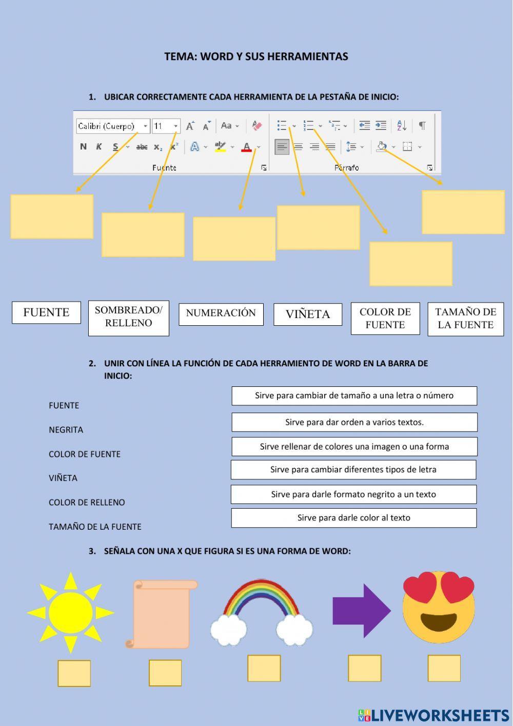 Word y sus herramientas