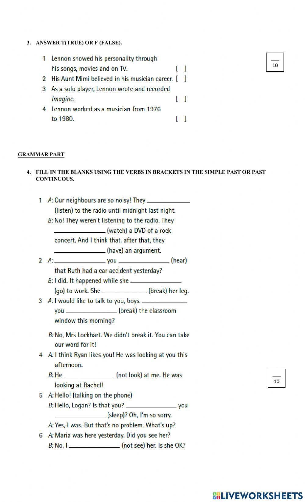 Niños 5 EXAM