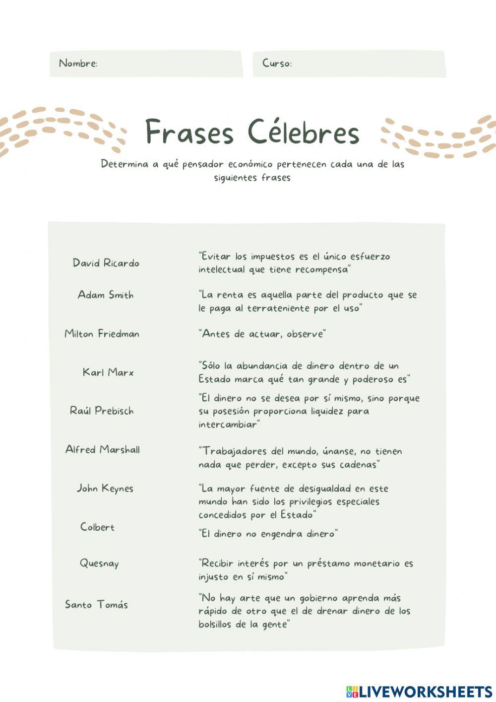 Pensadores Económicos