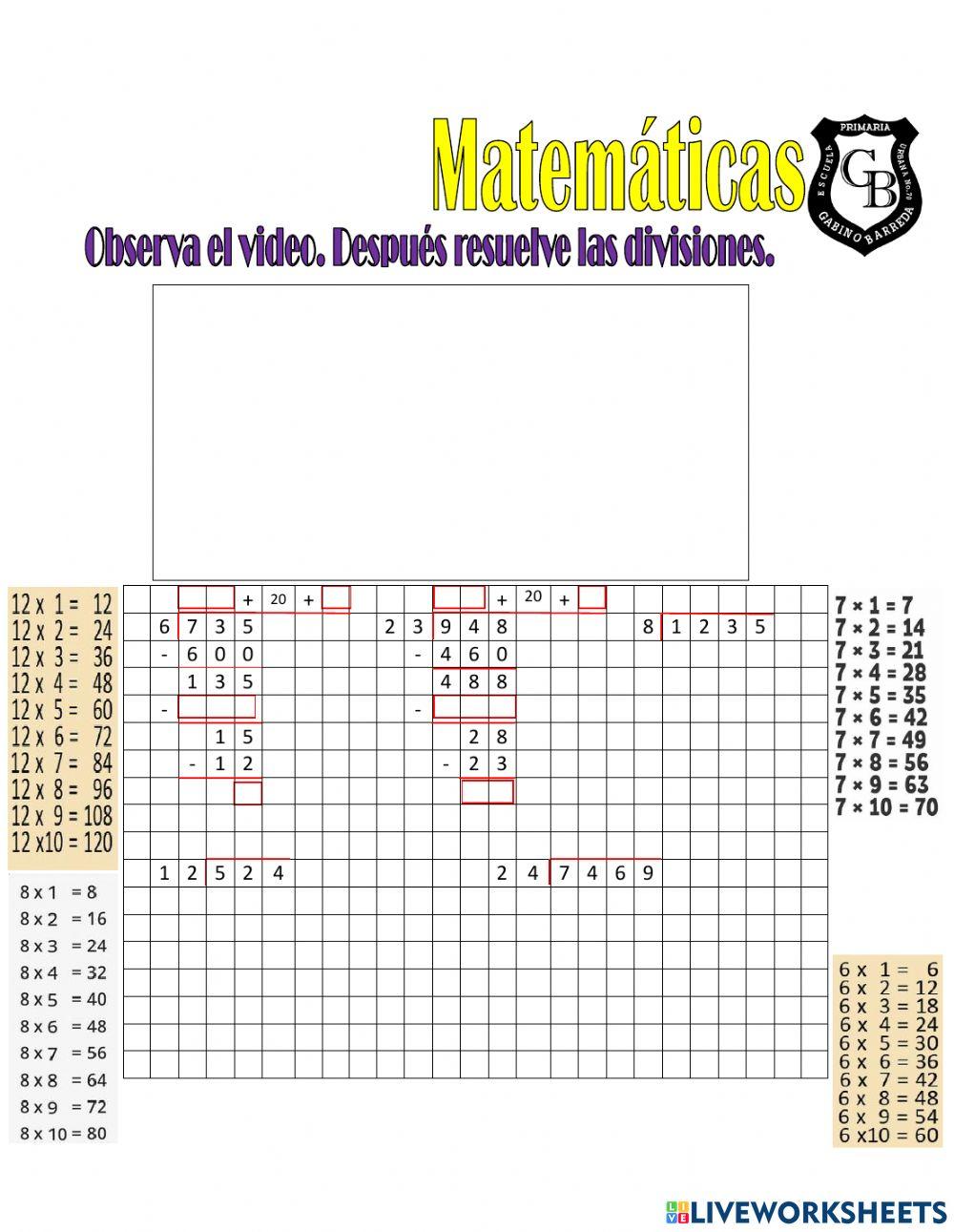División entre dos cifras