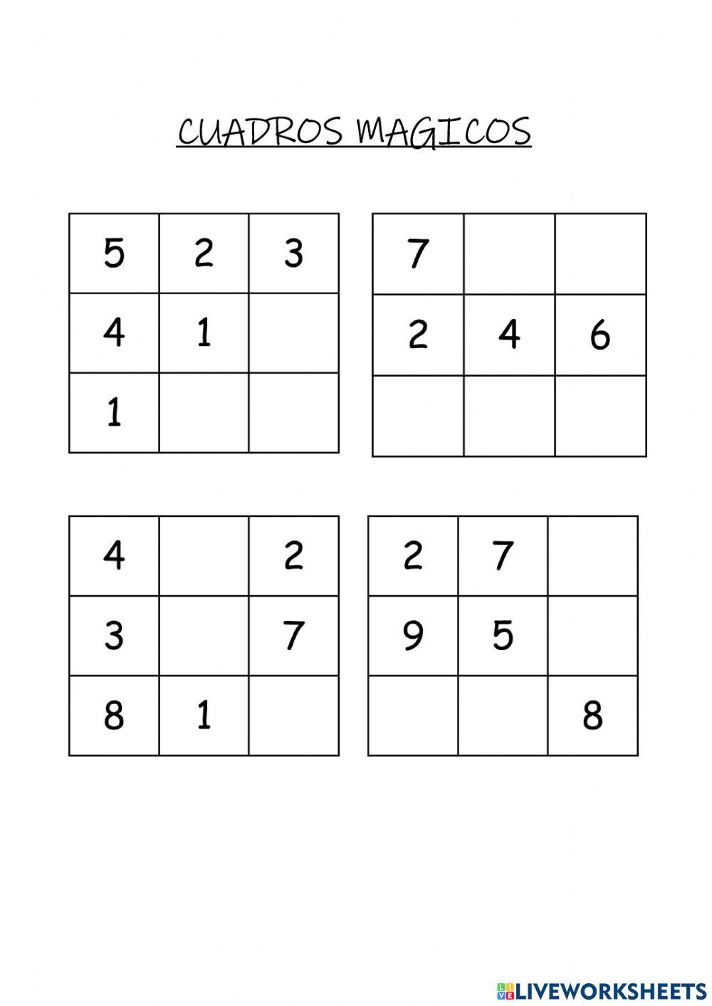 Cuadros magicos