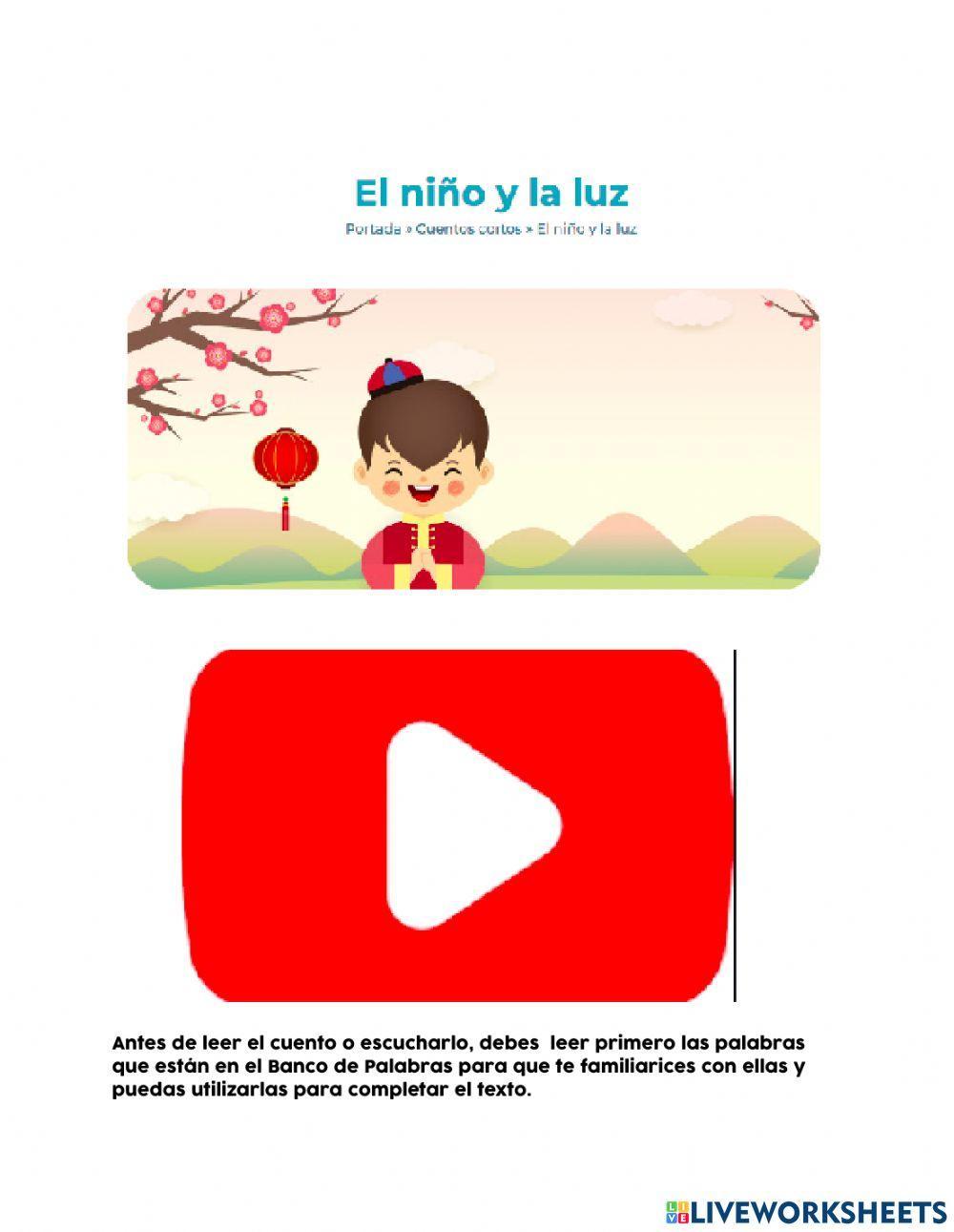El niño y la luz - cuento