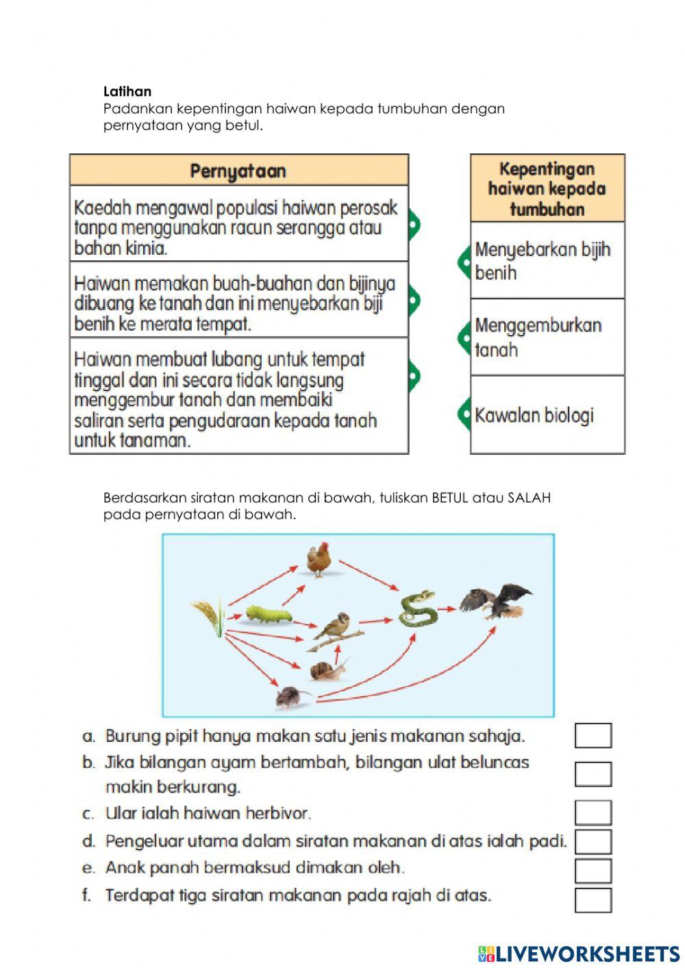 Kepentingan Haiwan kepada Tumbuhan