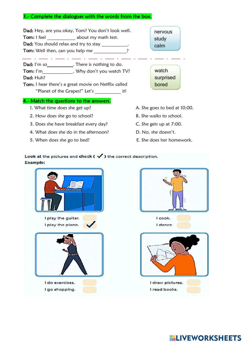 Let’s Reduce Stress:Experience 3- Activity 2