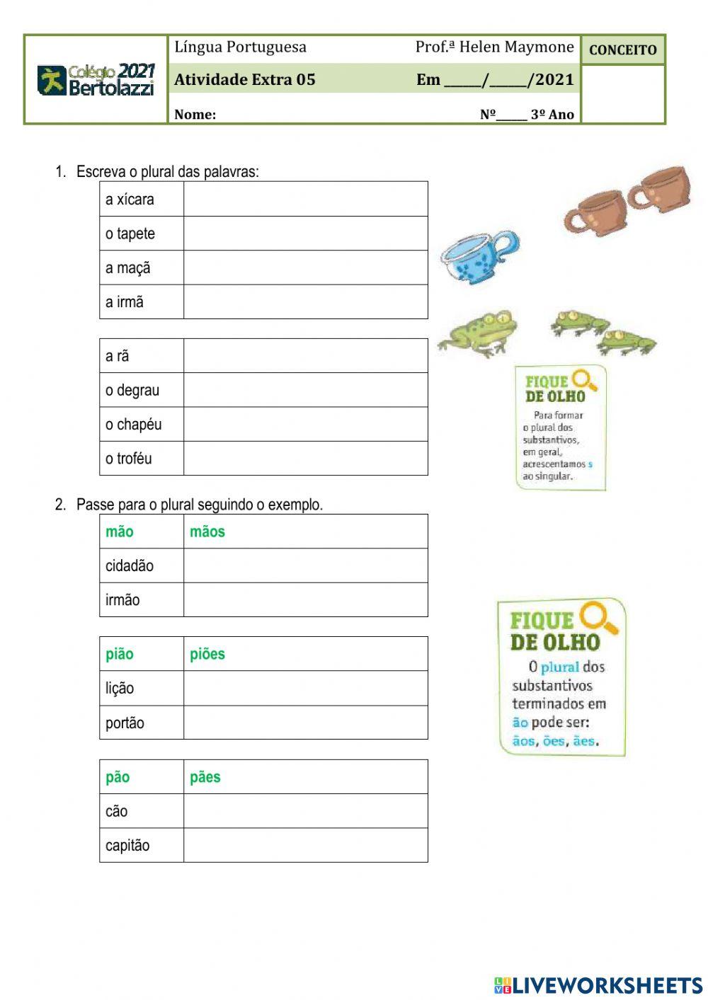 Número do substantivo