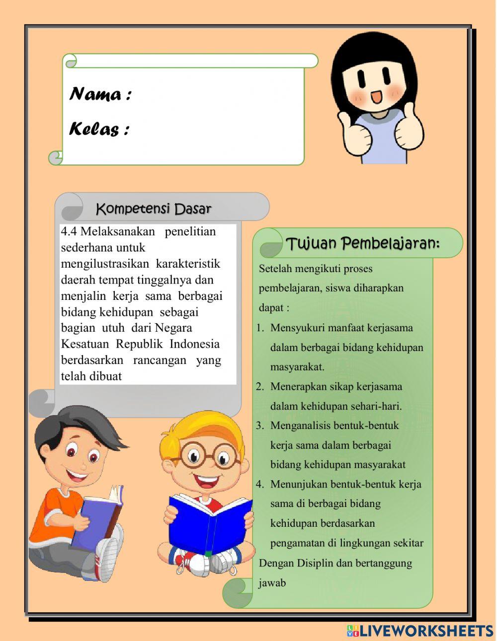 Kerjasama dalam bidang kehidupan