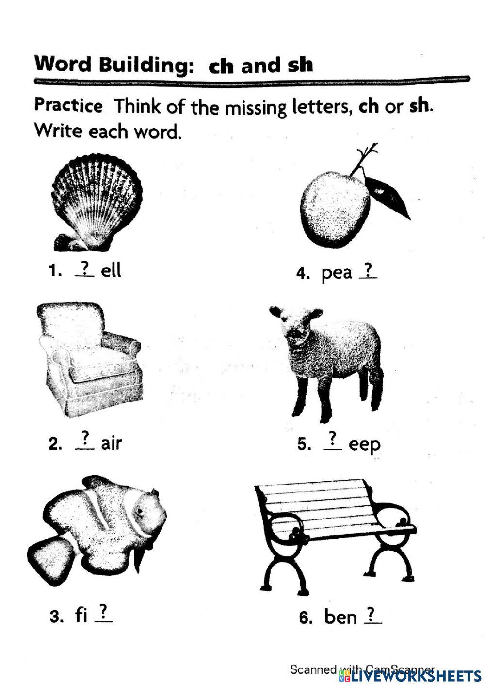 Activities List 8 Words With Sh Ch Th Wh 3062942 activities-list-8-words-with-sh-ch-th-wh-3062942