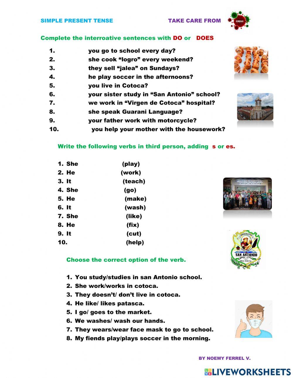 Simple present tense