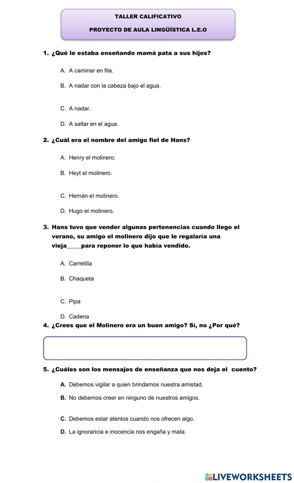 Comprensión lectora