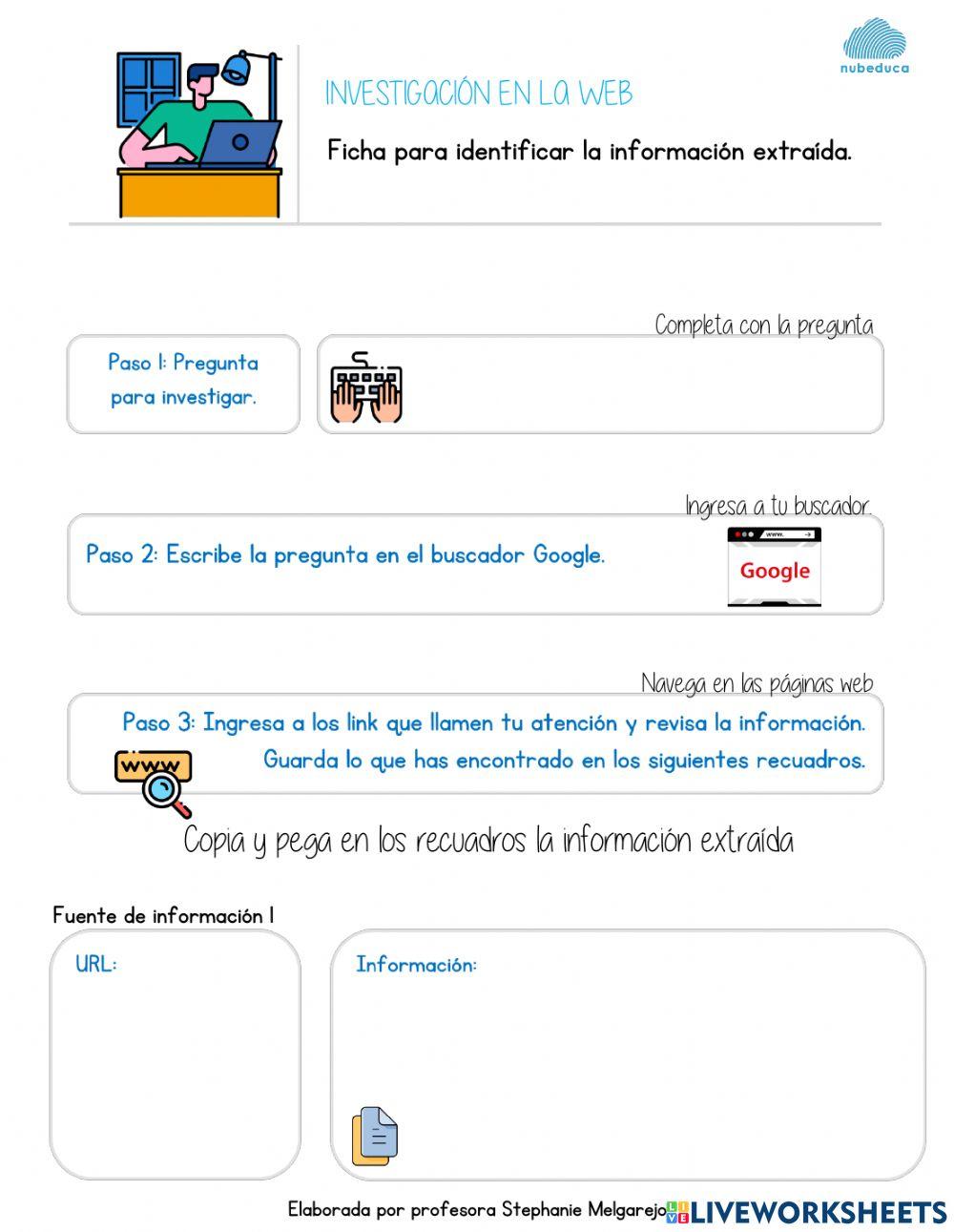 Investigación en la web