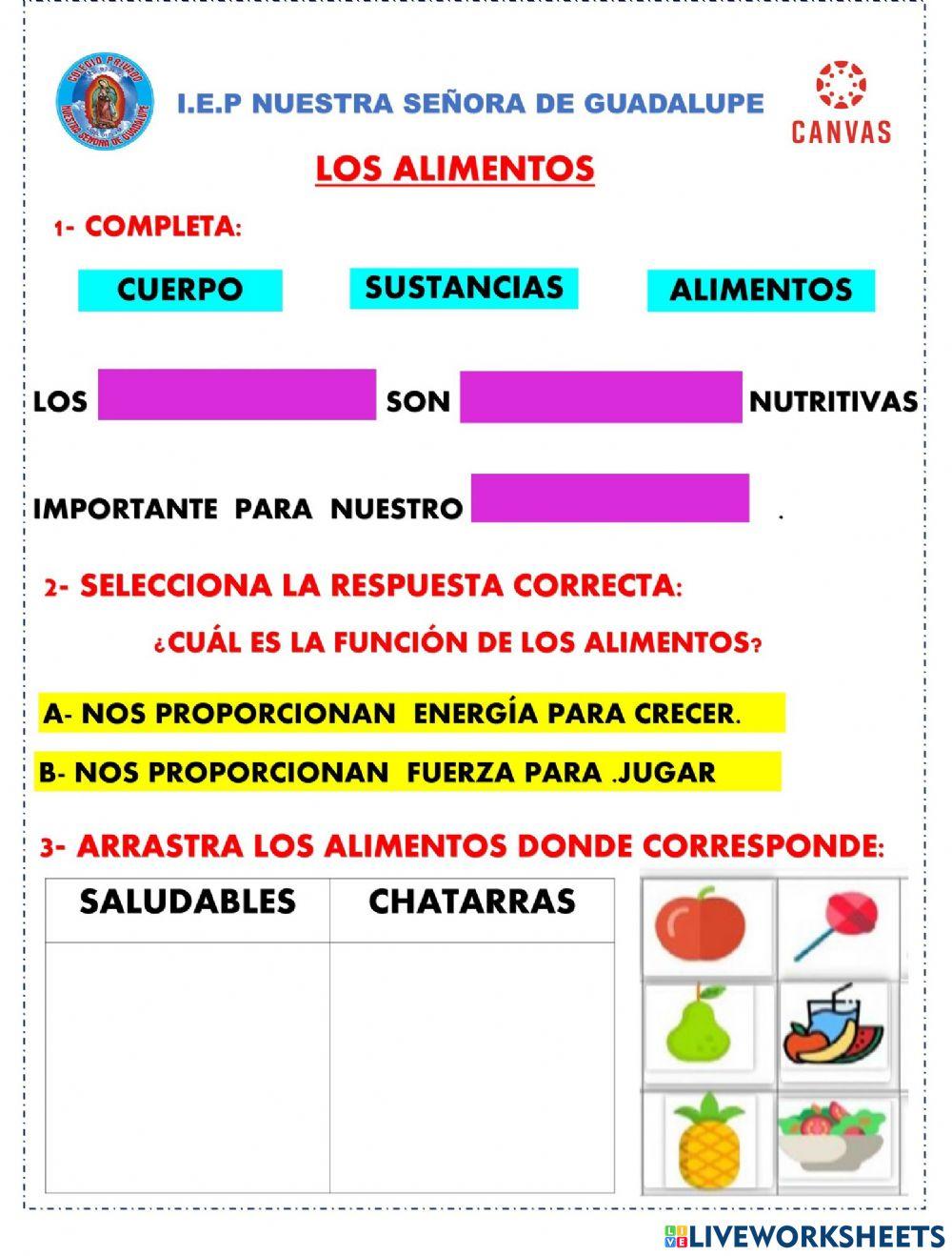 Los alimentos