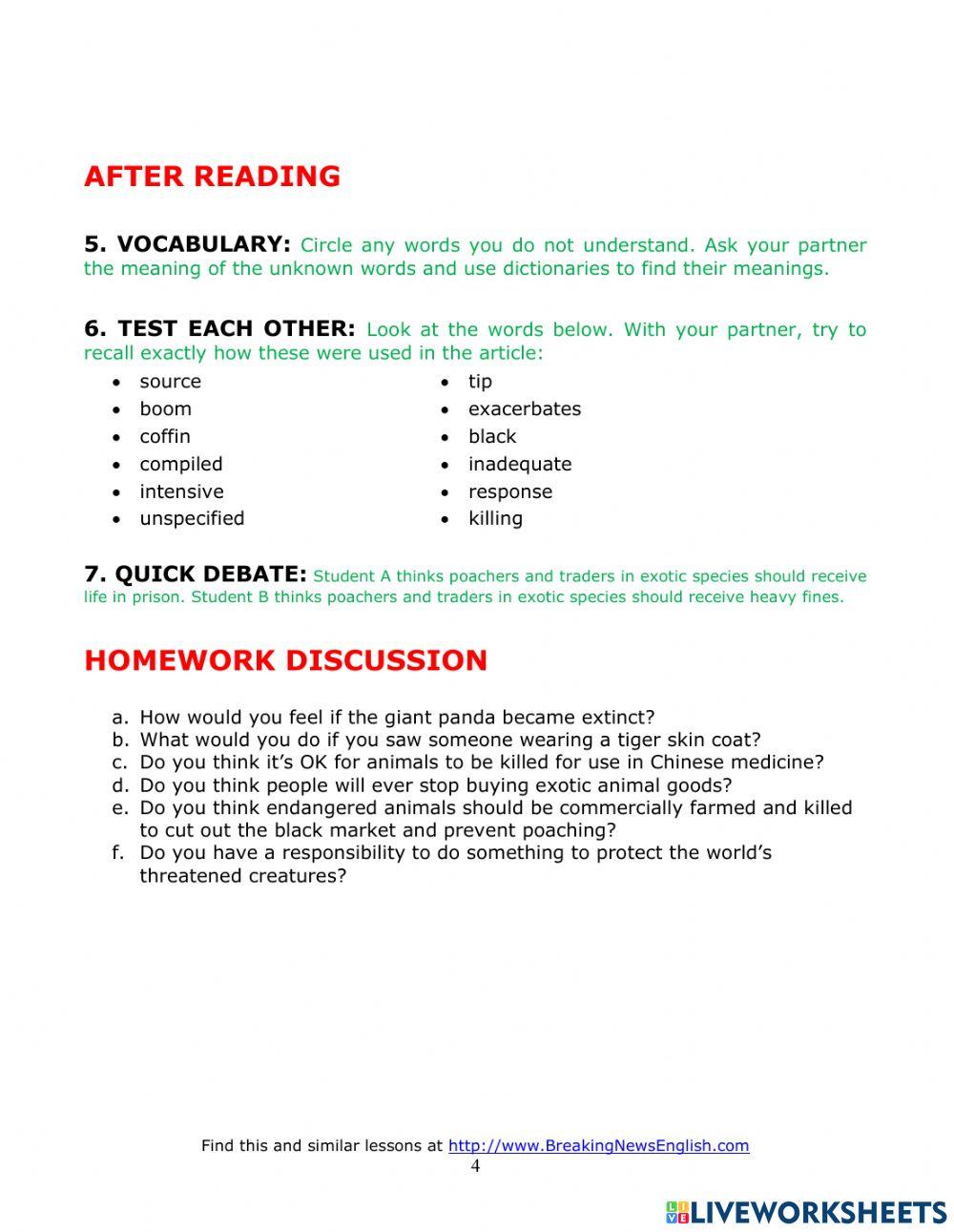 IELTS Writing 2 Lesson 24 - Endangered Species