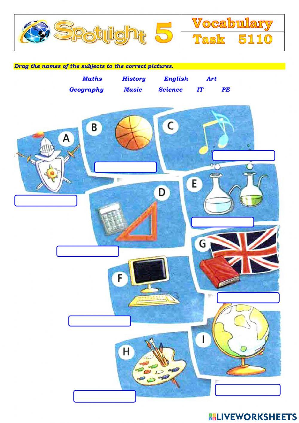 Spotlight 5 Task 5110