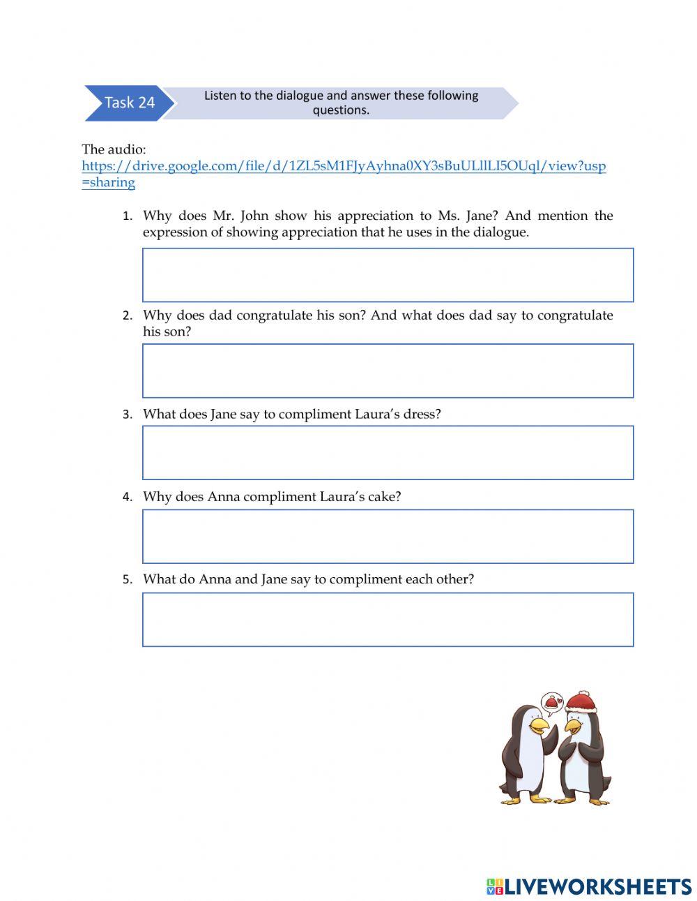 Unit 1 (At School) - Task 24