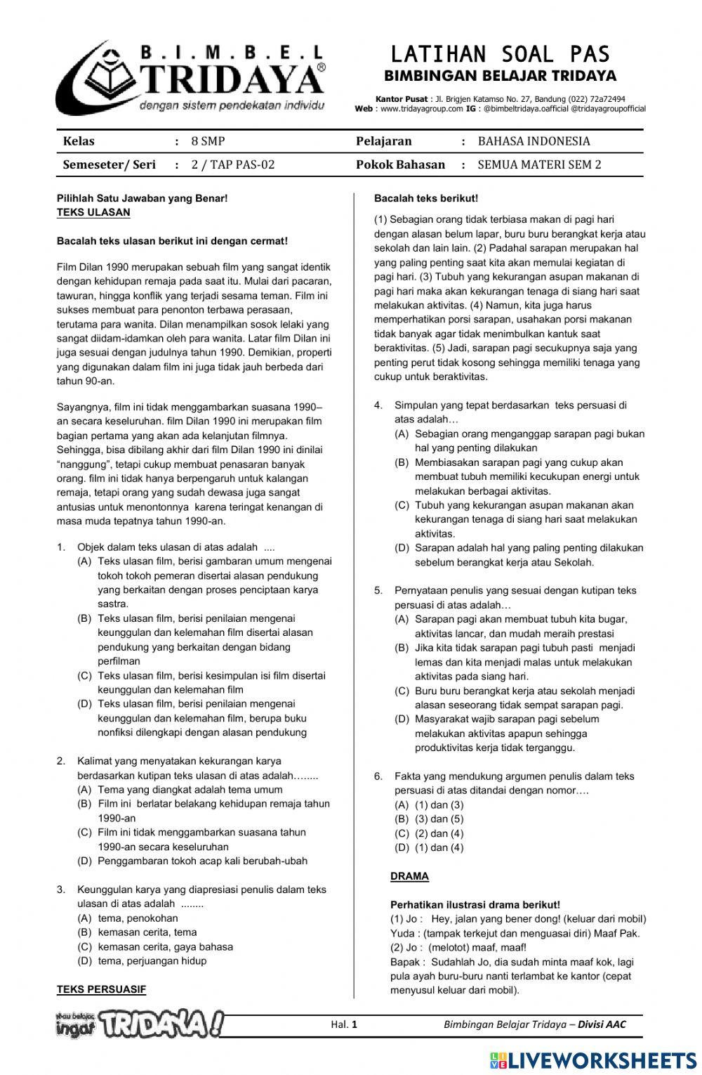 Tap PAS 2 Ind kls 8 seri 2 bagian 2