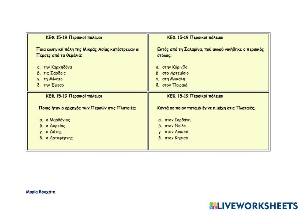 Περσικοί πόλεμοι κεφ. 15-19