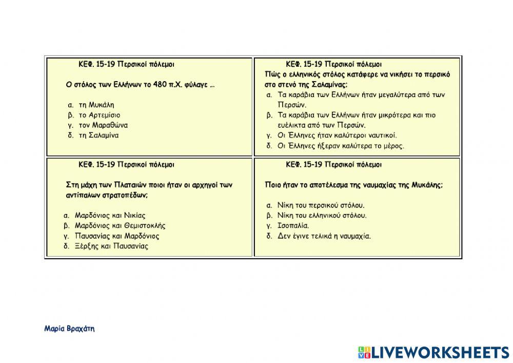 Περσικοί πόλεμοι κεφ. 15-19