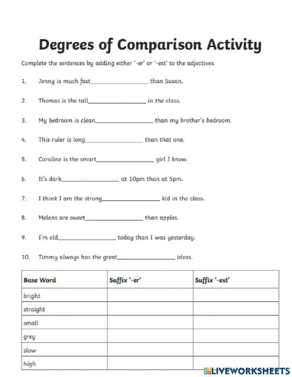 DIS English Term3 Week 9 spag comparatives
