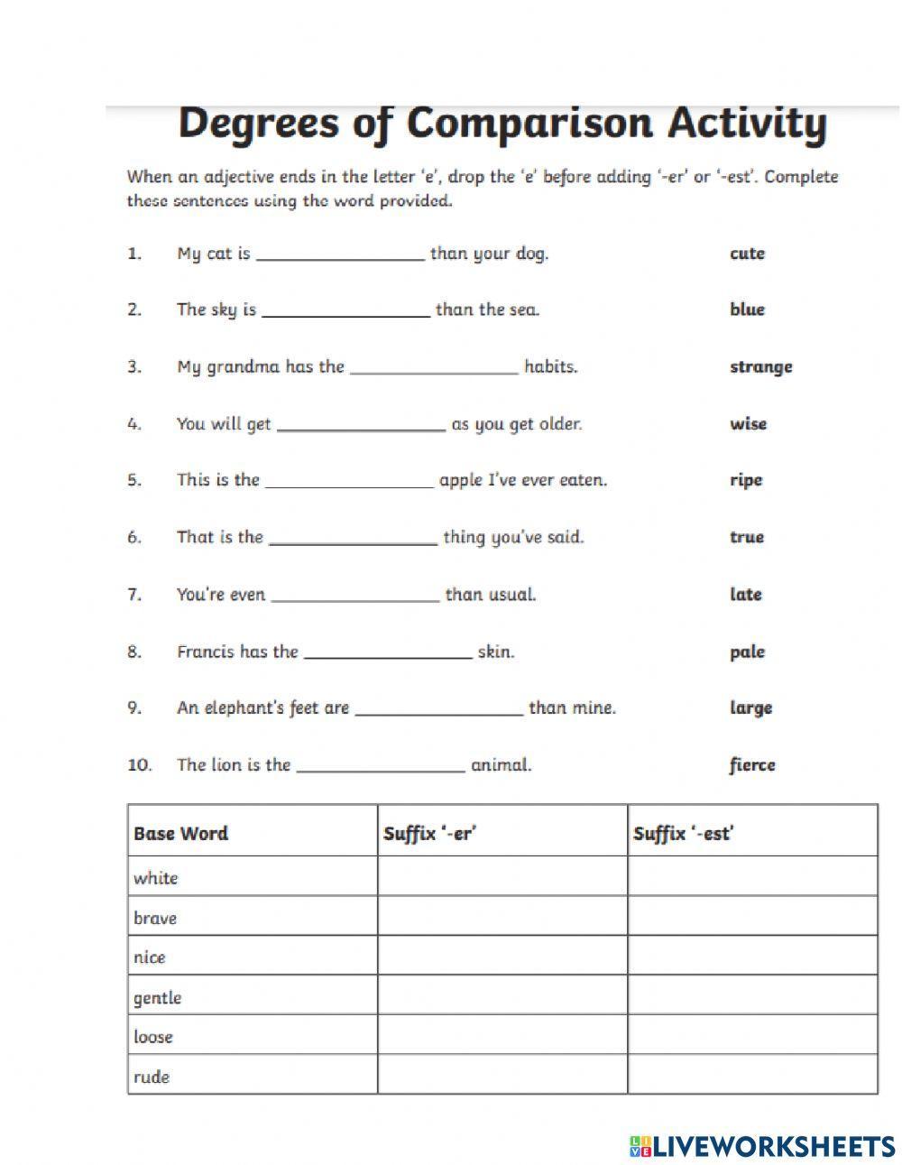 DIS English Term3 Week 9 spag comparatives