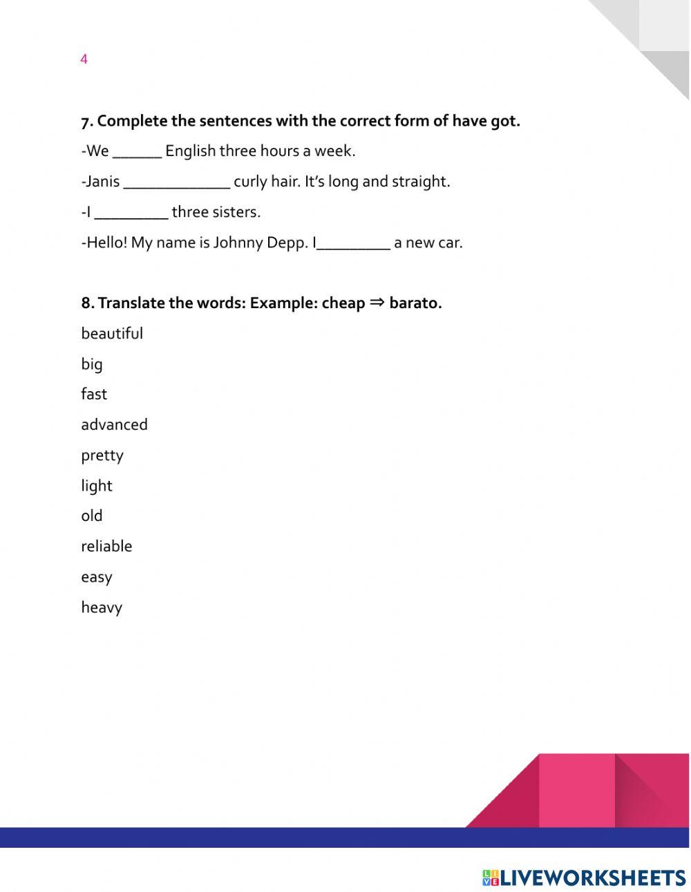 english-exam-interactive-exercise-for-3-primaria-live-worksheets
