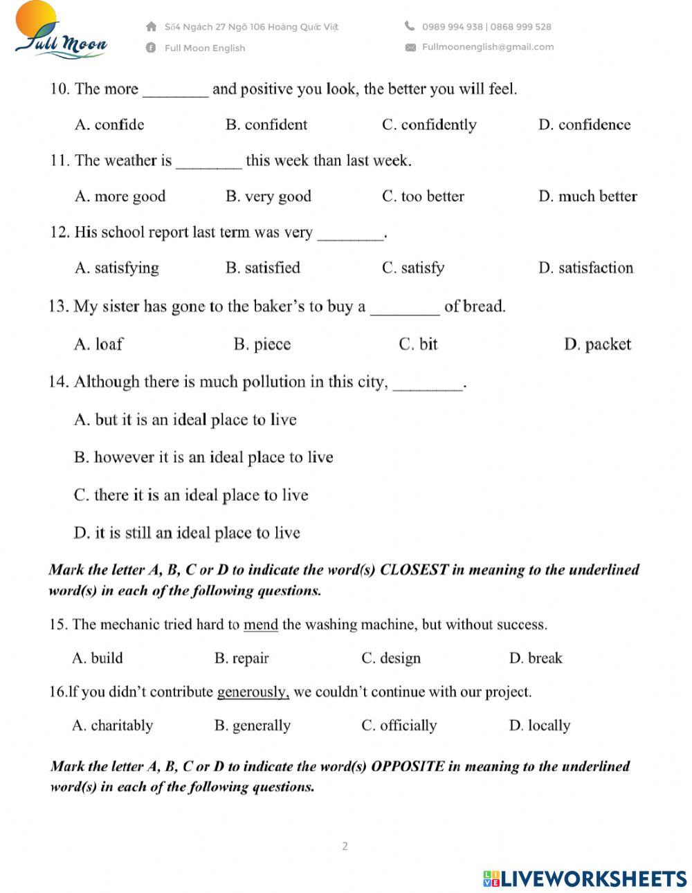 Đề thi vào 10 - Số 4
