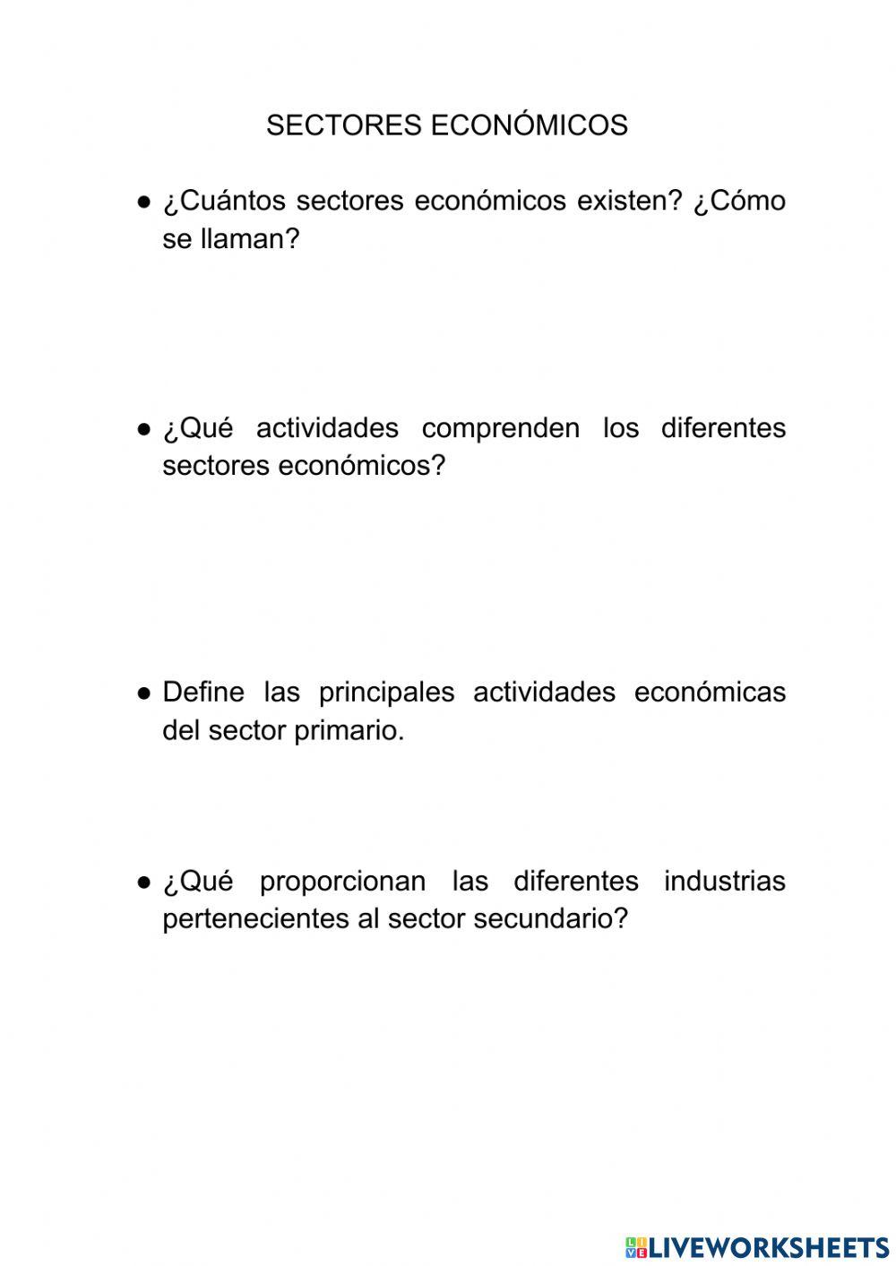 Sectores económicos