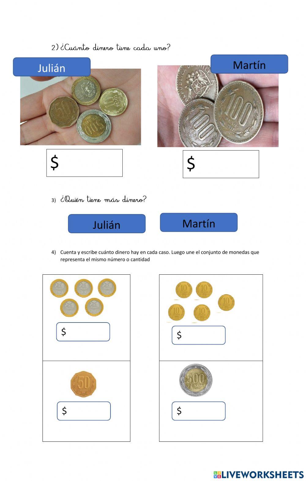 Contando monedas
