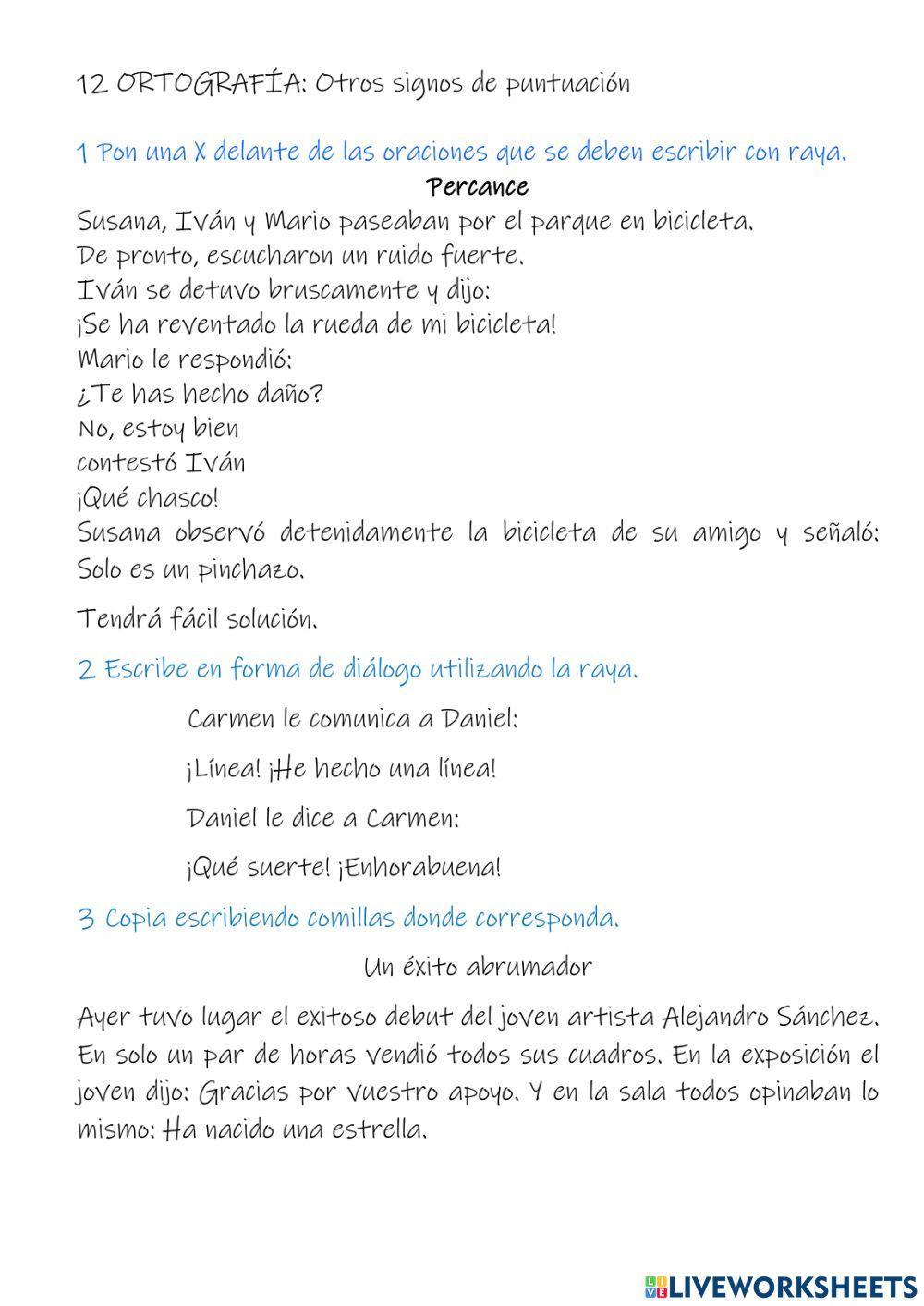 Ortografía 12: otros signos de puntuación Ortografía 12: otros signos de puntuación