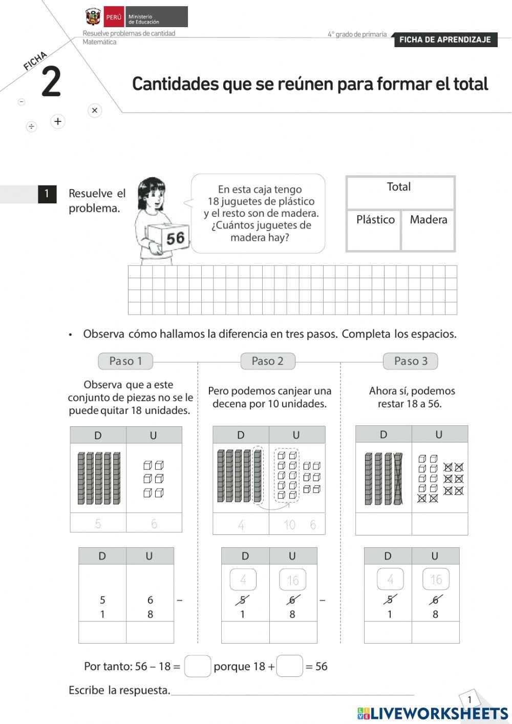 Cantidades que se reunen