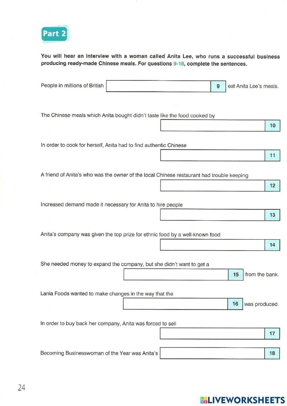 FCE(1) Listening Test - 5, 6