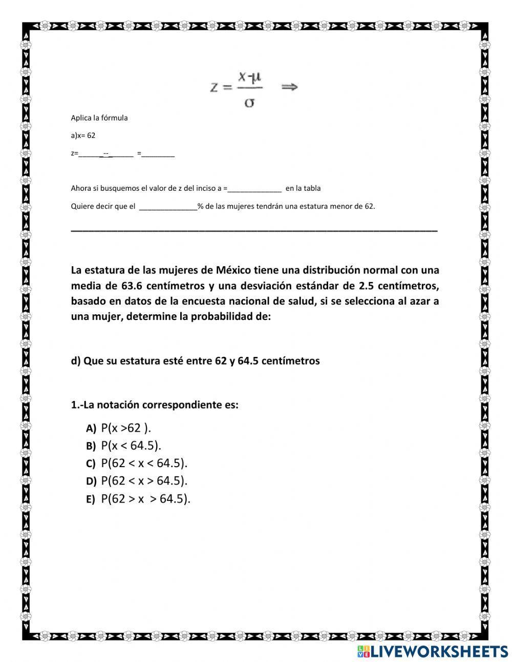 Estandarizar la distribucion normal