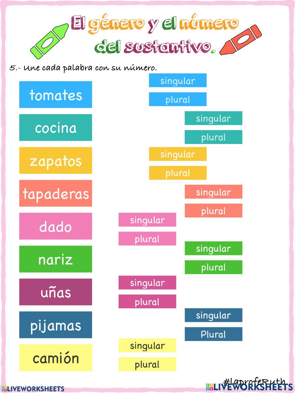 Género y número de los sustantivos