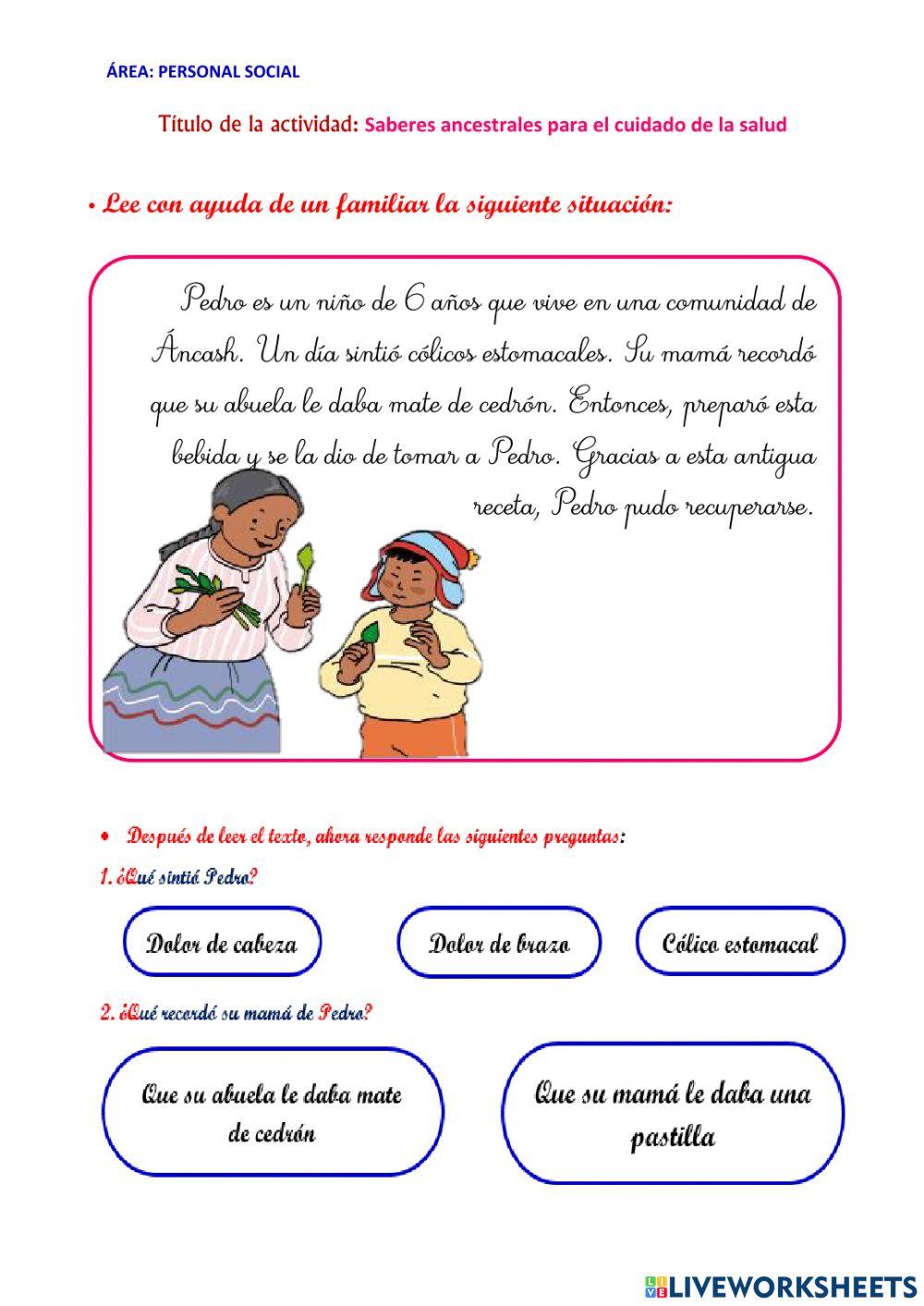 Saberes ancestrales para cuidar la salud