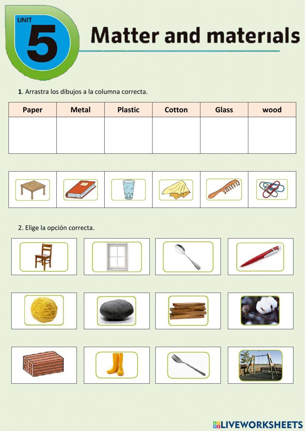 Matter and materials