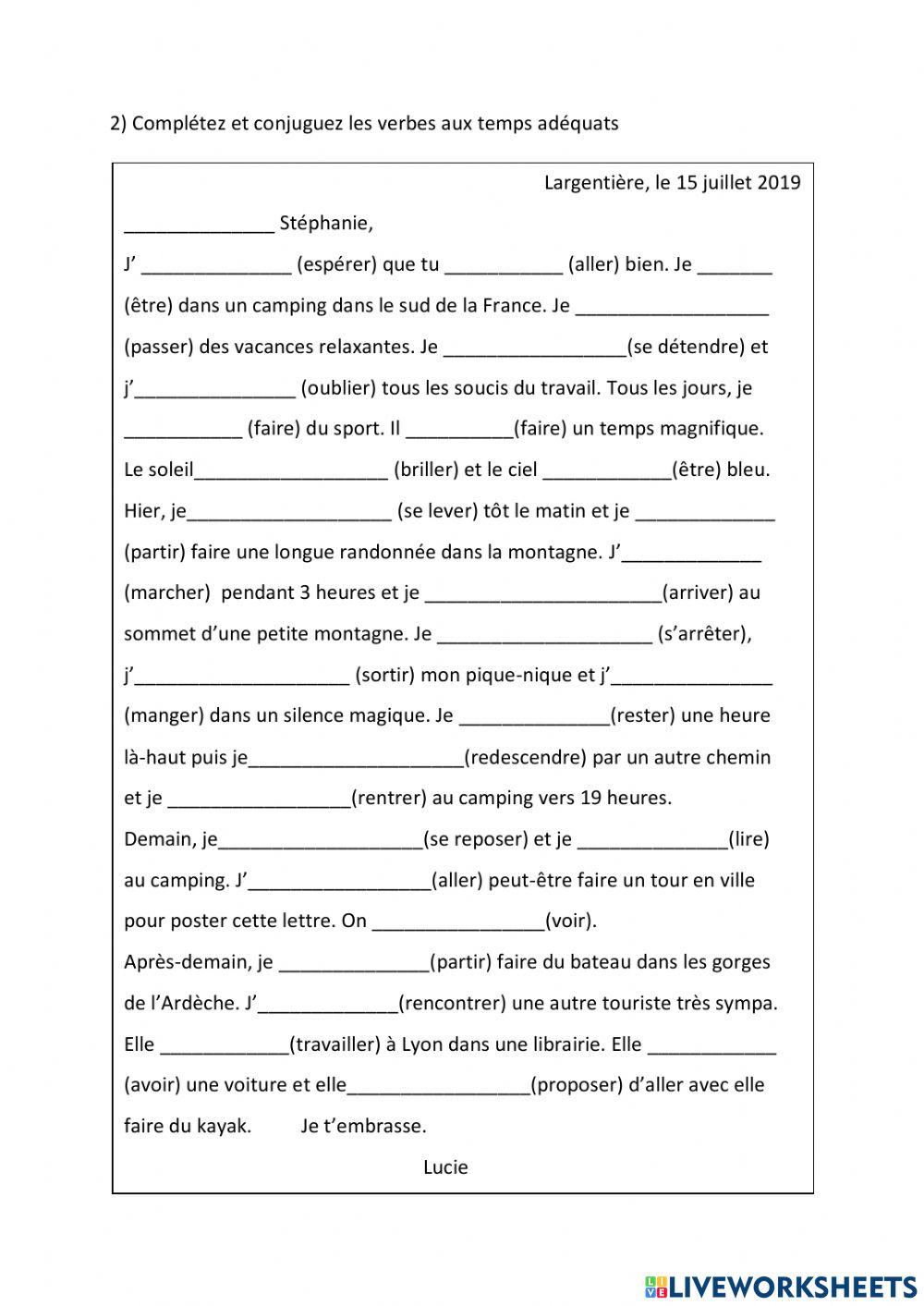 Lettre de vacances (2)