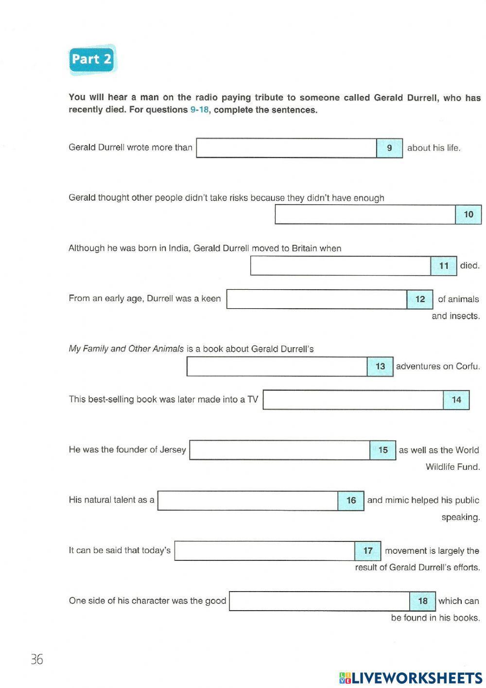 FCE(1) Listening Test - 7, 8