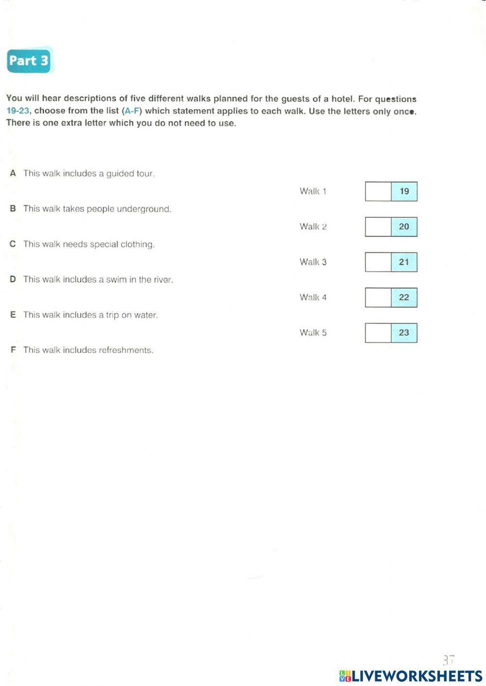 FCE(1) Listening Test - 7, 8