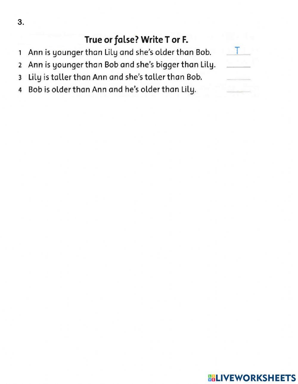 Comparative Adjectives