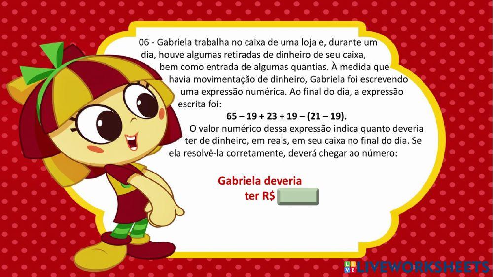 Atividade - números naturais