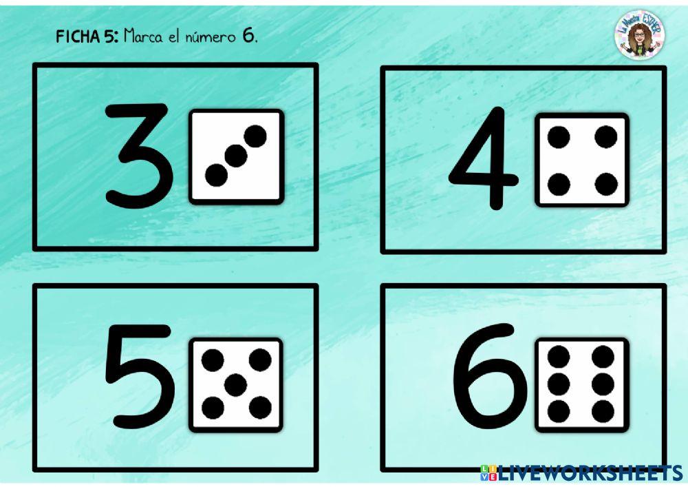 Evaluación NUMEROS 1 a 6