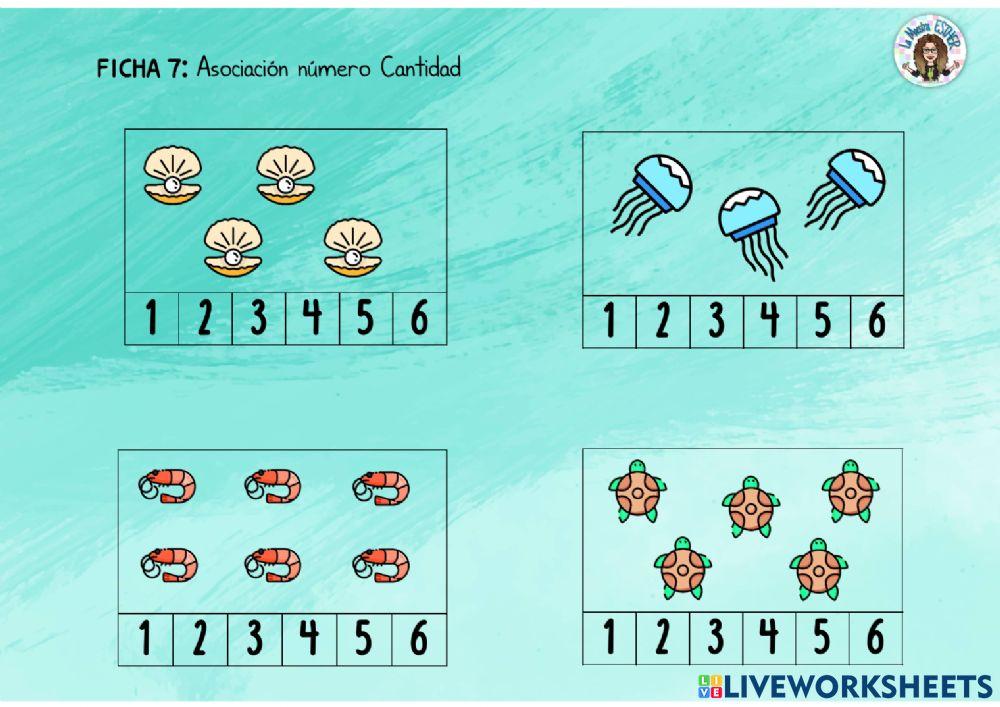 Evaluación NUMEROS 1 a 6