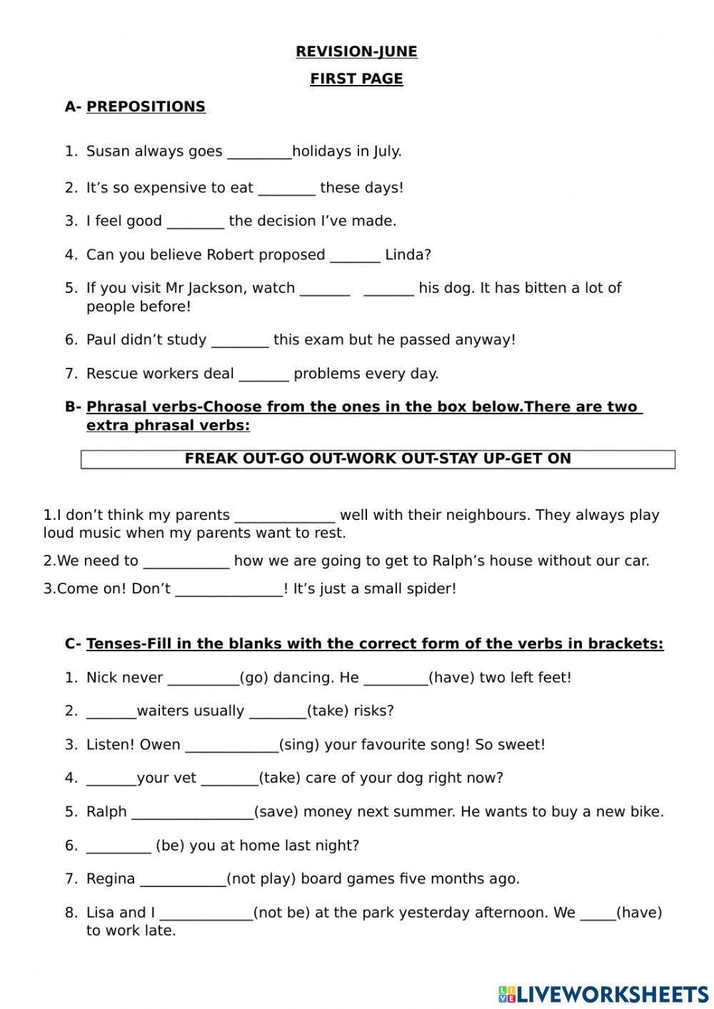 Revision up to unit 3.1