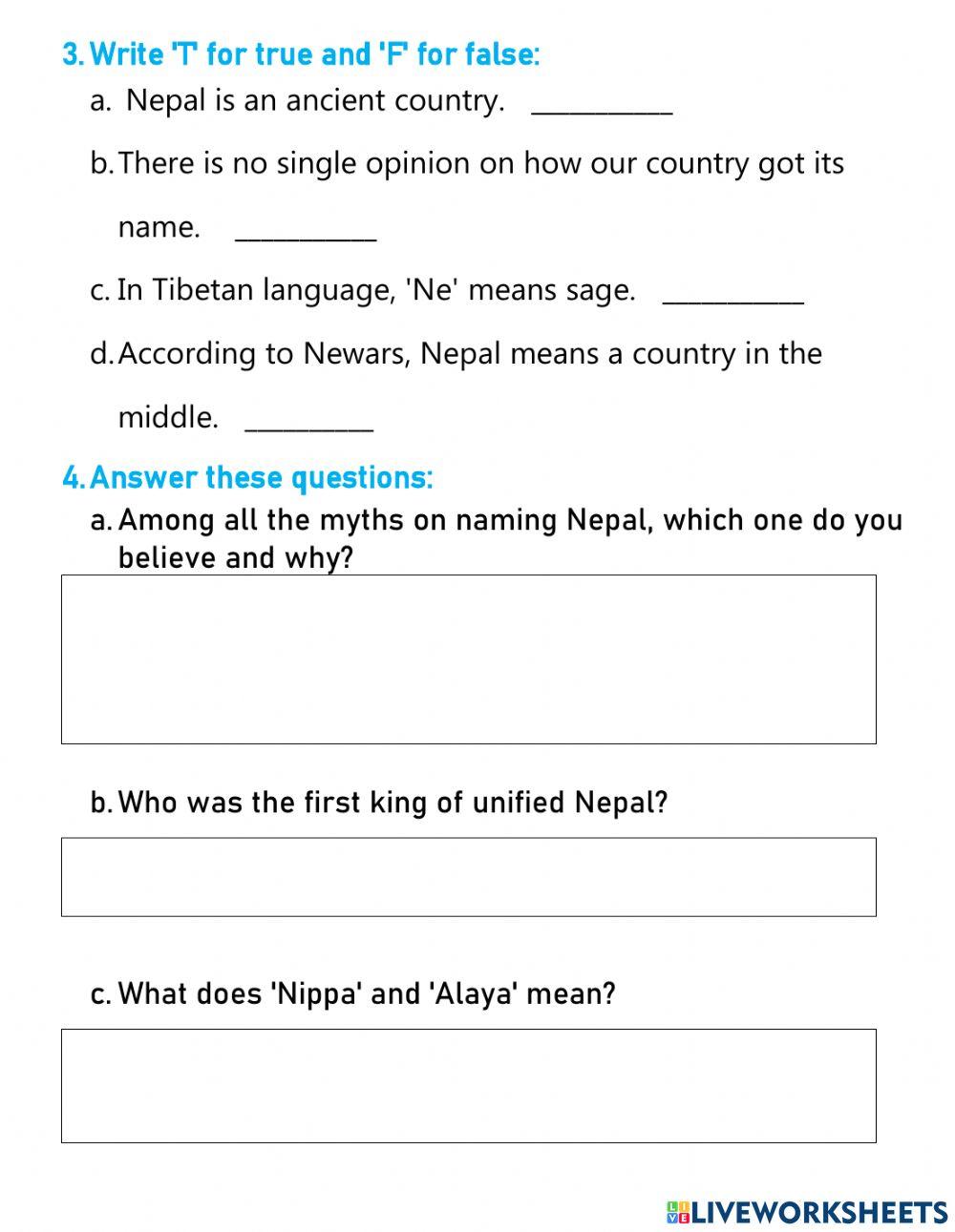 Meaning of Nepal