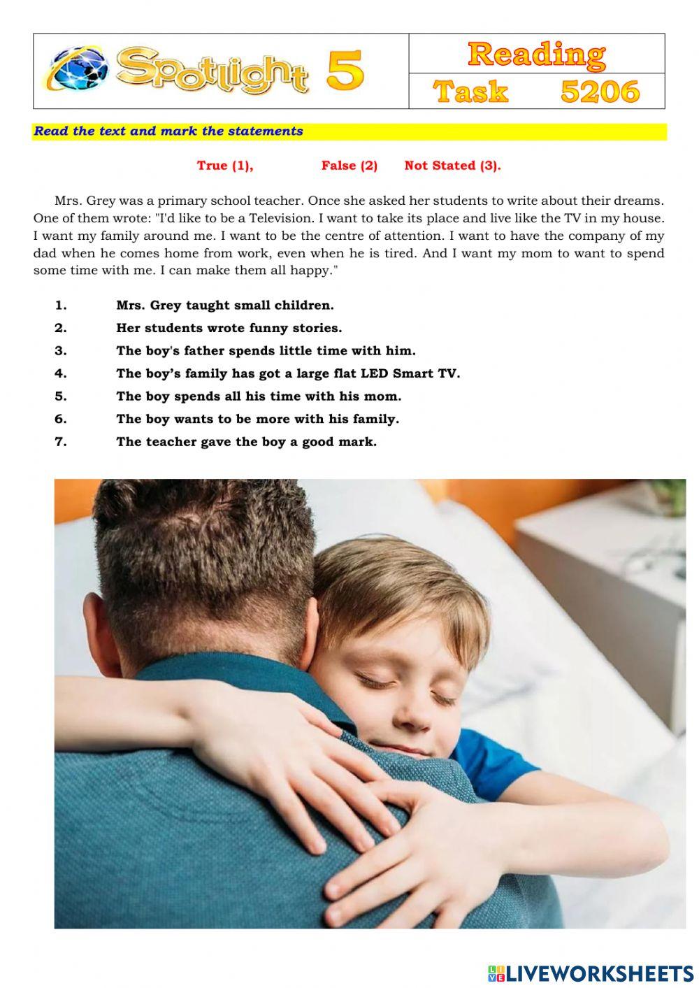 Spotlight 5 Task 5206