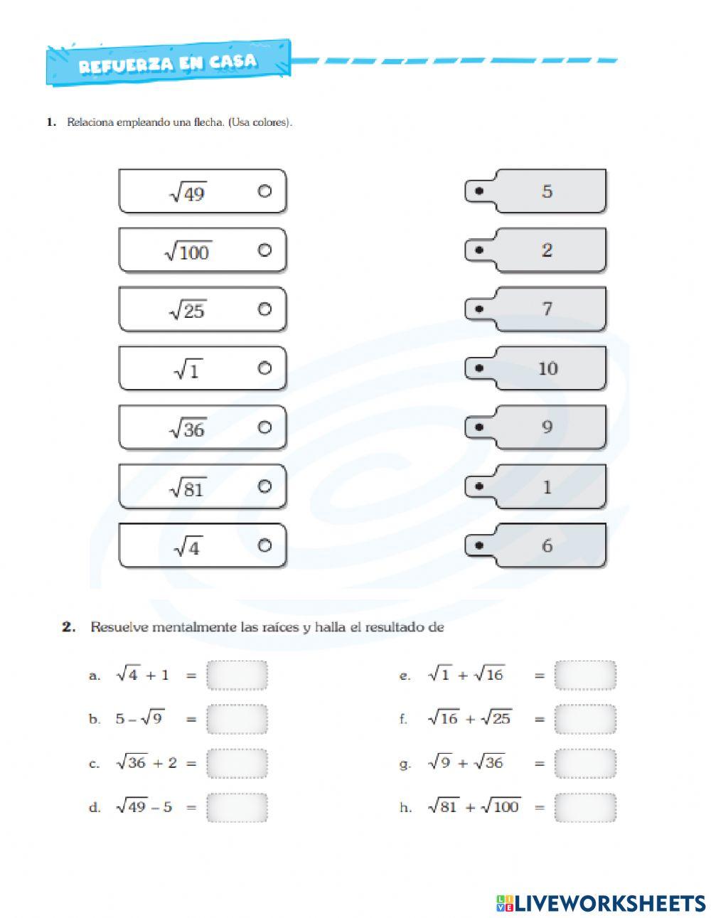 Evaluación álgebra