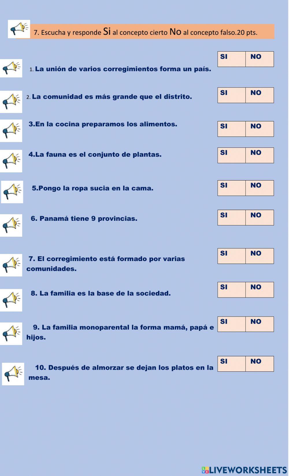 Conocimientos  ciencian sociales generales