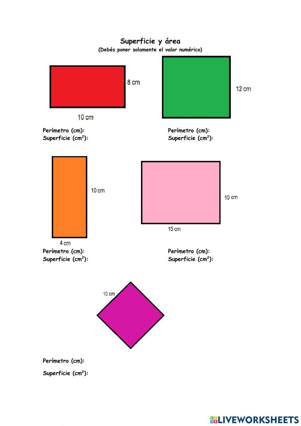 Perímetro y superficie