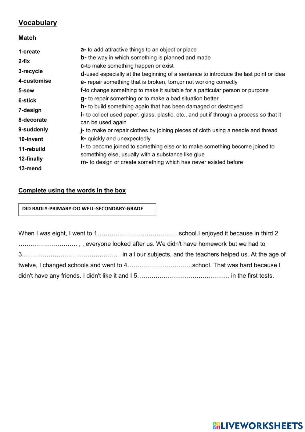 4th Seniors -Test unit 5-11